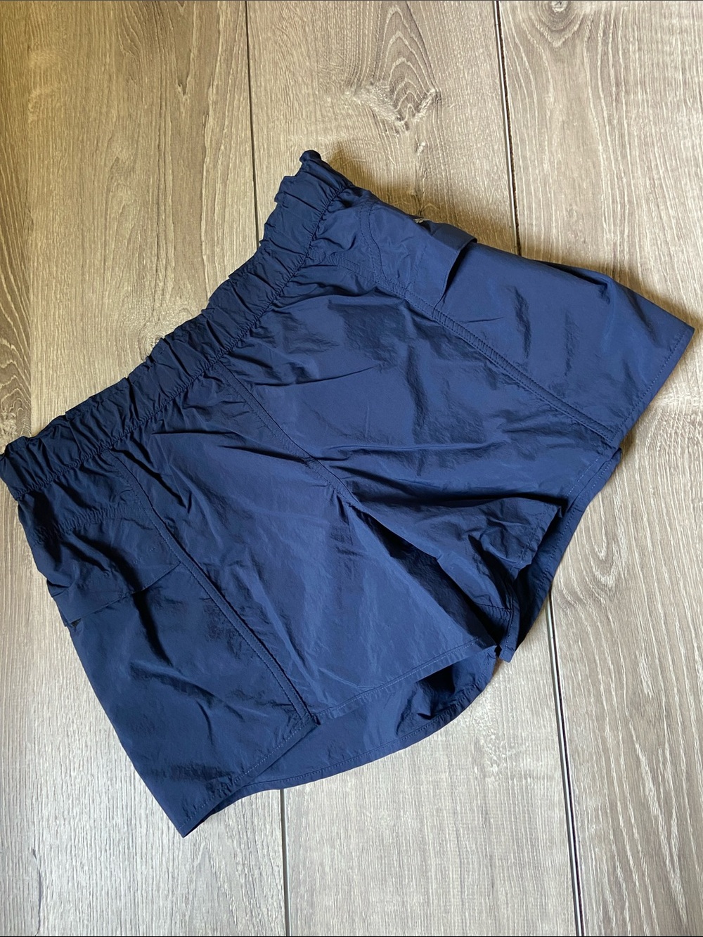 Women’s Navy Athletic Shorts with Elastic Waist